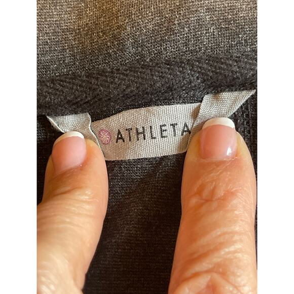 Athleta Cassidy Long Sleeve Half Zip Ponte Knit Dress Charcoal Grey XXS - Picture 10 of 11